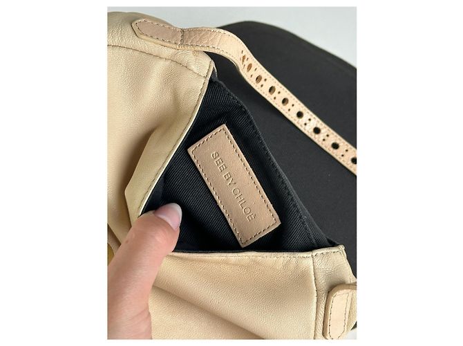 Chloé Vintage Chloe Leder Tasche beige - Ansicht 3
