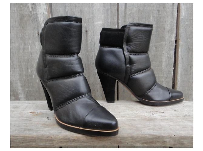 Stivaletti Chloé Clayhill in pelle nera Nero - vista 2