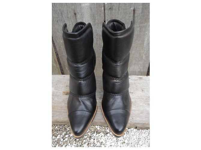 Stivaletti Chloé Clayhill in pelle nera Nero - vista 3