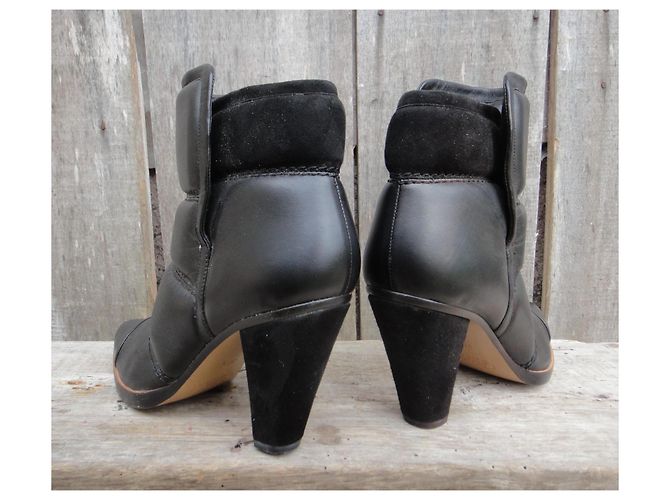 Stivaletti Chloé Clayhill in pelle nera Nero - vista 4