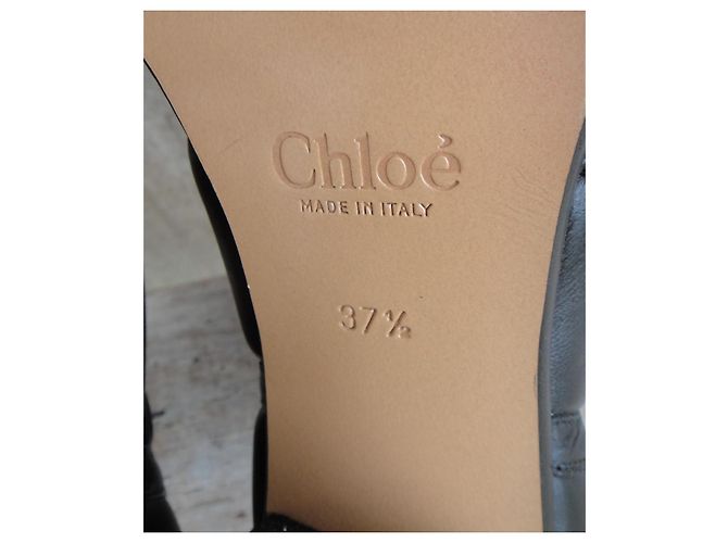 Stivaletti Chloé Clayhill in pelle nera Nero - vista 6