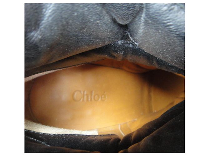 Stivaletti Chloé Clayhill in pelle nera Nero - vista 7