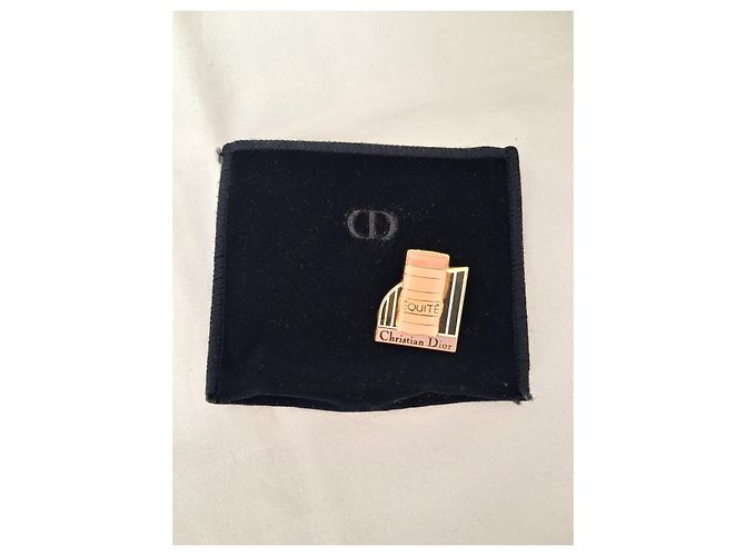 Christian Dior Con sacchetto in suede nero per CD Rosa Bianco Beige D'oro Crema Pesca Carne Gold hardware - vista 2