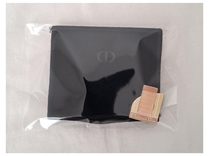 Christian Dior Con sacchetto in suede nero per CD Rosa Bianco Beige D'oro Crema Pesca Carne Gold hardware - vista 6