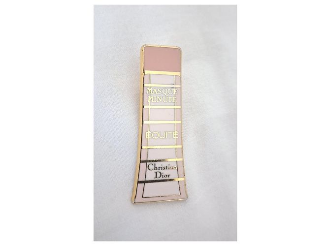 Christian Dior Con piccolo sacchetto in suede CD Rosa Bianco D'oro Gold hardware - vista 8