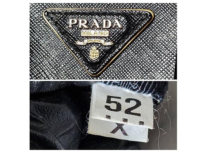 PRADA Saffiano Medium Galleria Double Zip Tote Nero - vista 6