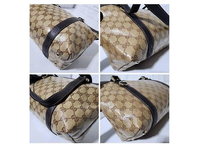 GUCCI Crystal Monogram Medium Abbey Tote Braun - Ansicht 8