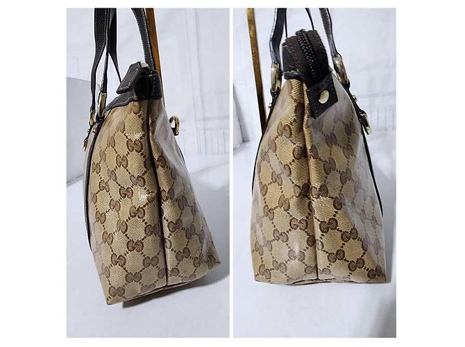 GUCCI Crystal Monogram Medium Abbey Tote Braun - Ansicht 9