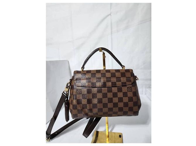 Borsa a tracolla/ borsa a mano Louis Vuitton Croisette Damier Ebene Marrone - vista 4