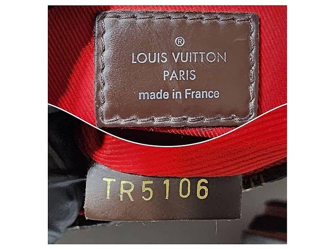 Borsa a tracolla/ borsa a mano Louis Vuitton Croisette Damier Ebene Marrone - vista 5