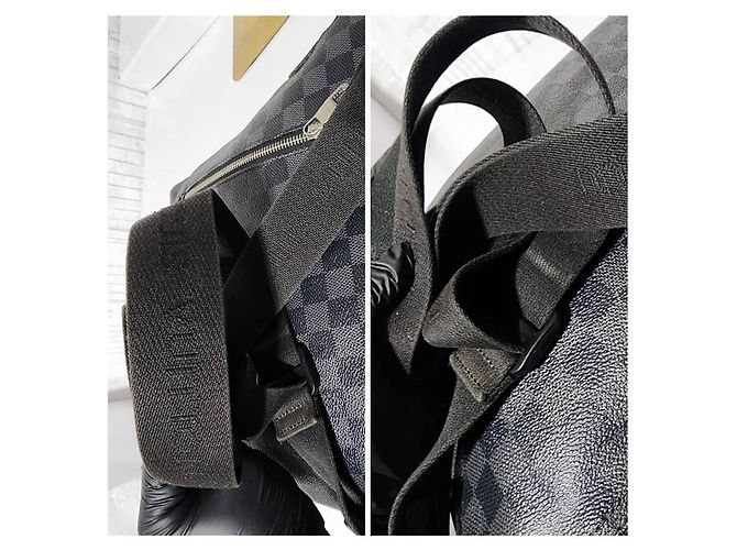 LOUIS VUITTON Borsa a Spalla Mick PM Damier Graphite Nero/Grigio - vista 11