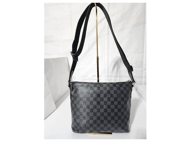 LOUIS VUITTON Borsa a Spalla Mick PM Damier Graphite Nero/Grigio - vista 4