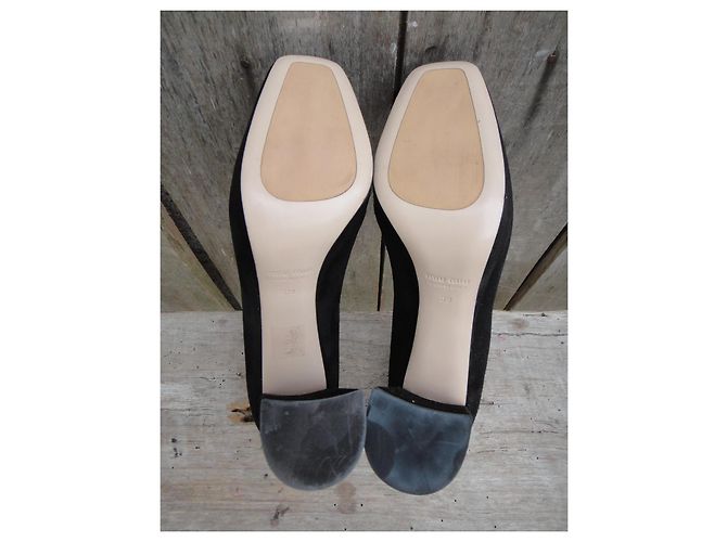 Décolleté Miu Miu Nere in Camoscio 10 cm Nero - vista 5