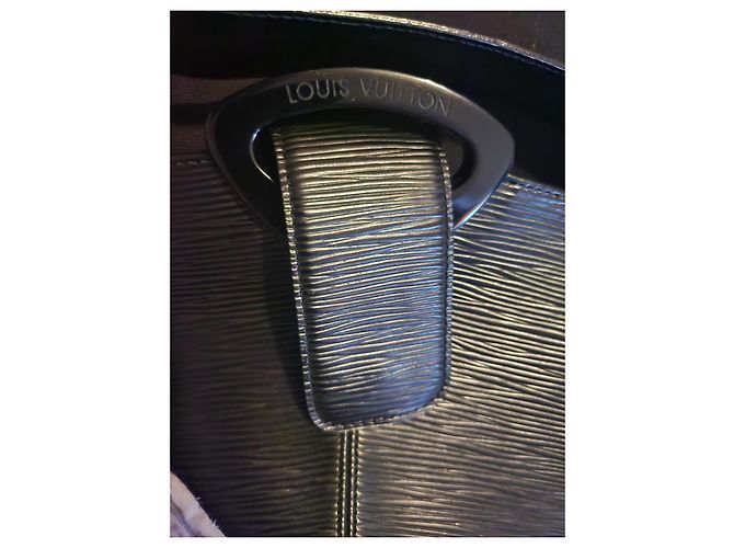 Autre Marque Louis Vuitton Epi Reverie Borsa in pelle nera Nero - vista 2