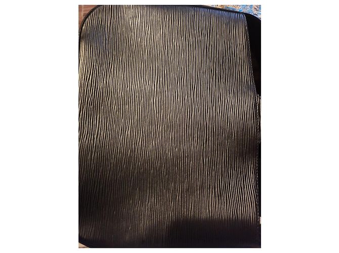 Autre Marque Louis Vuitton Epi Reverie Borsa in pelle nera Nero - vista 3