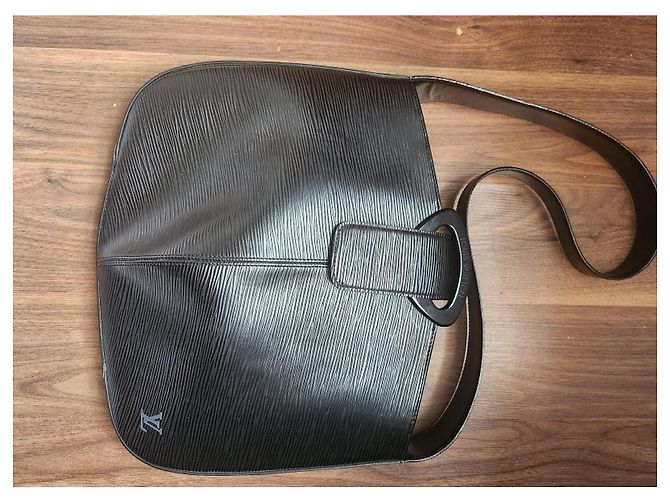 Autre Marque Louis Vuitton Epi Reverie Borsa in pelle nera Nero - vista 5