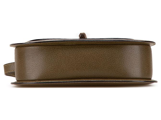 Bamboo Borsa a tracolla in pelle marrone Gucci con bambù - vista 3