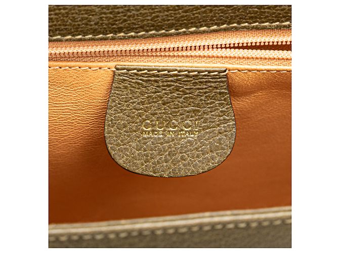 Bamboo Borsa a tracolla in pelle marrone Gucci con bambù - vista 5
