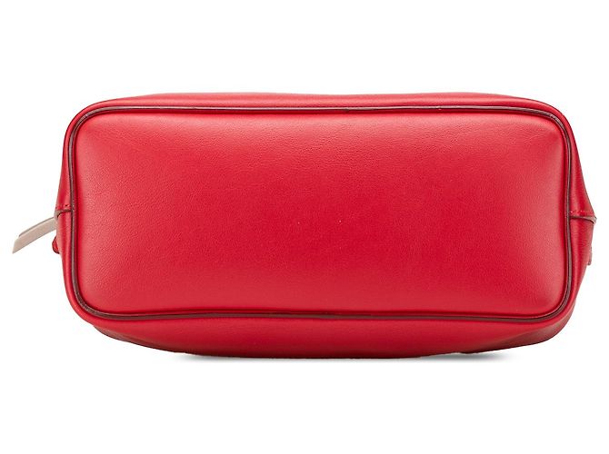 Céline Borsa cubo morbida piccola in pelle rossa di Celine - vista 3