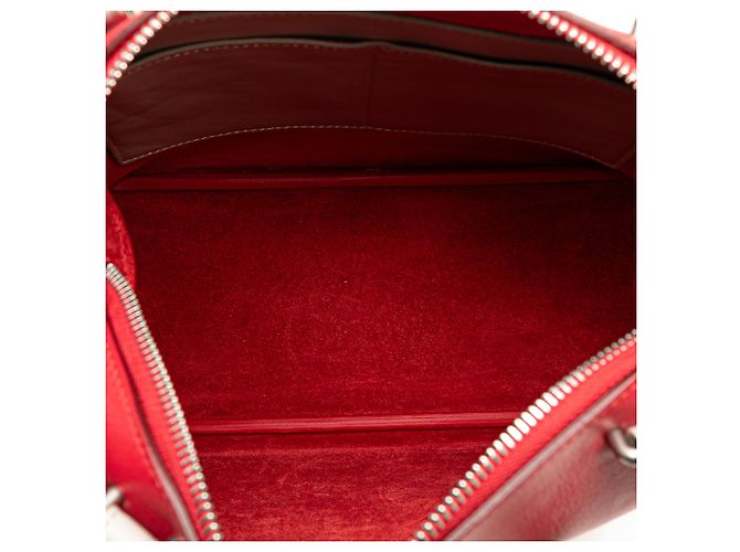 Céline Borsa cubo morbida piccola in pelle rossa di Celine - vista 4