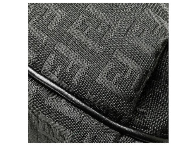 Borsa a tracolla in tela Zucchino nera Fendi Nero - vista 8