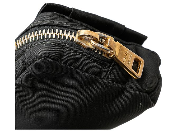 Bow Pochete Prada em tessuto preto com laço Fiocco - vista 11