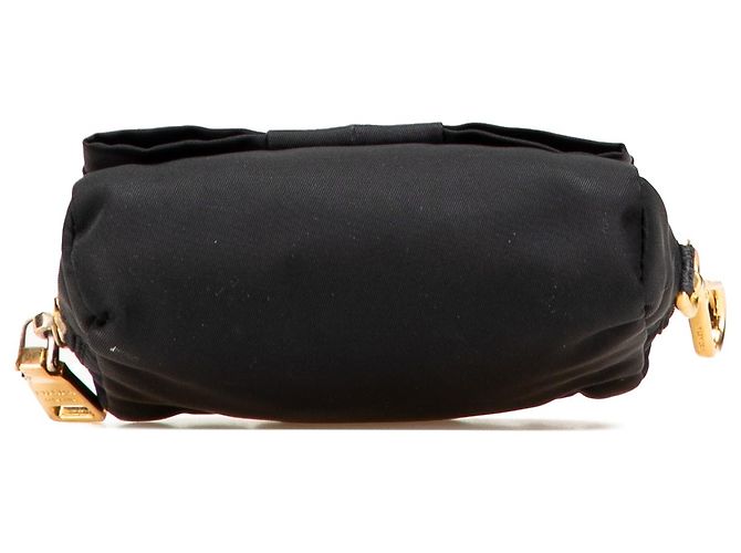Bow Pochete Prada em tessuto preto com laço Fiocco - vista 3