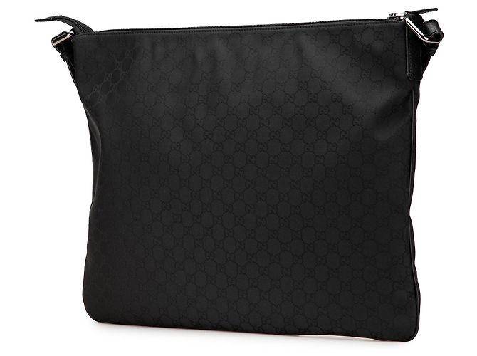 Borsa a tracolla in nylon GG nera di Gucci Nero - vista 2