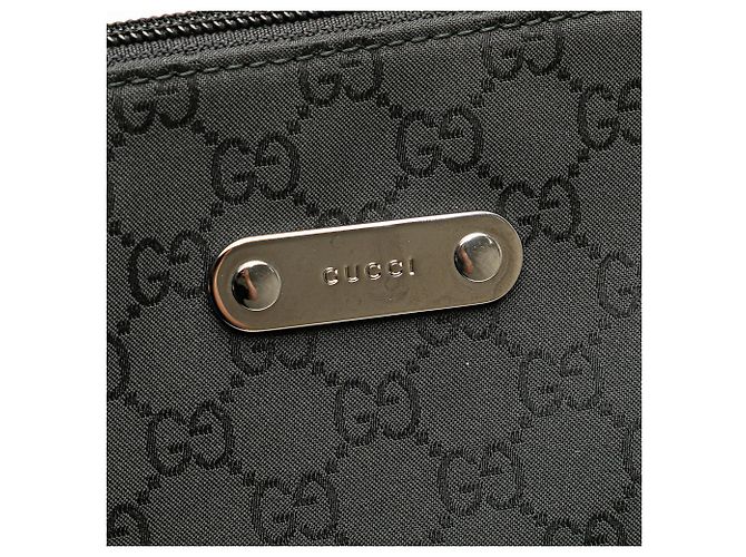 Borsa a tracolla in nylon GG nera di Gucci Nero - vista 8