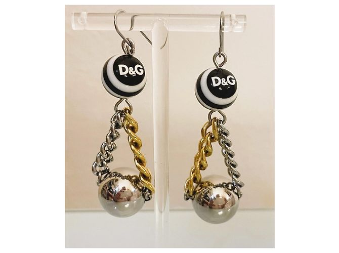 Bellissimi orecchini DOLCE & GABBANA modello DJ0833 “ball stripes" Multicolore - vista 3