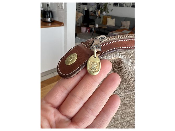 Céline Bolsa de viaje Macadam Castaño Beige - vista 3