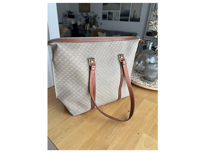 Céline Bolsa de viaje Macadam Castaño Beige - vista 6
