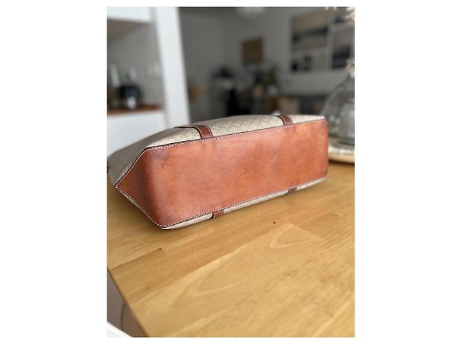 Céline Bolsa de viaje Macadam Castaño Beige - vista 8