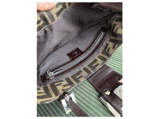 Borsa croissant Fendi zucca Marrone Cioccolato - vista 7
