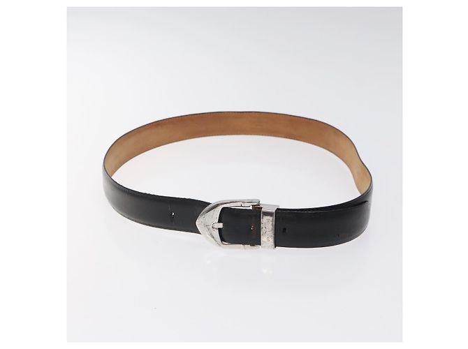 Cintura in pelle LOUIS VUITTON 2Set Nero Marrone LV Auth bs25969 - vista 10