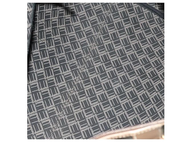 Alfred Dunhill Borsa Boston Dunhill in PVC marrone Auth am8180 - vista 11