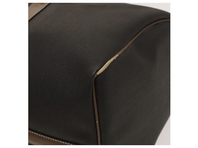 Alfred Dunhill Borsa Boston Dunhill in PVC marrone Auth am8180 - vista 16