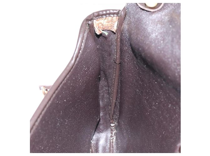 Borsa a spalla in tela Trotter Christian Dior marrone oro Auth 123499 D'oro - vista 19