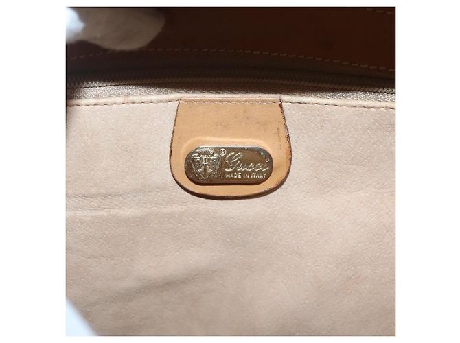 Gucci Borsa a mano Micro GG Supreme in PVC beige e oro 000 46 4857 Auth BA2398 D'oro - vista 17