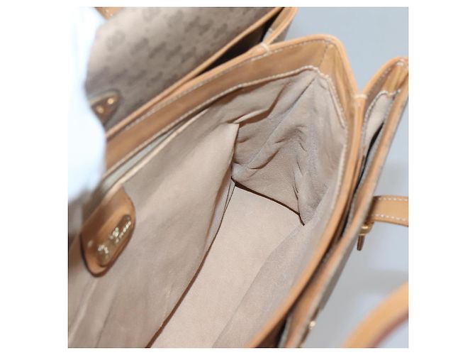 Gucci Borsa a mano Micro GG Supreme in PVC beige e oro 000 46 4857 Auth BA2398 D'oro - vista 18