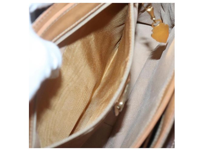 Gucci Borsa a mano Micro GG Supreme in PVC beige e oro 000 46 4857 Auth BA2398 D'oro - vista 20