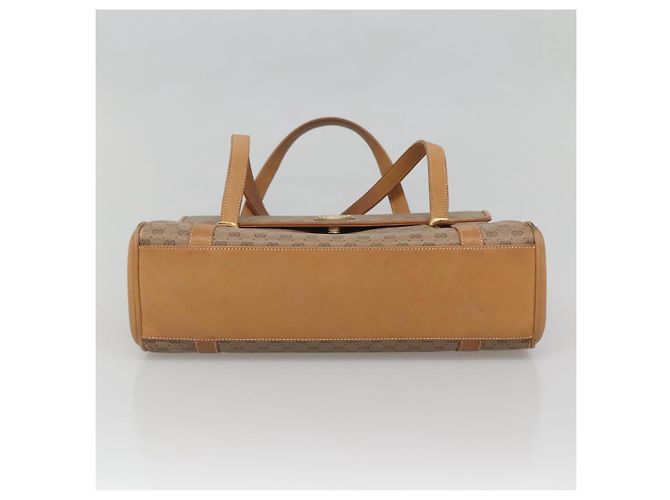 Gucci Borsa a mano Micro GG Supreme in PVC beige e oro 000 46 4857 Auth BA2398 D'oro - vista 5