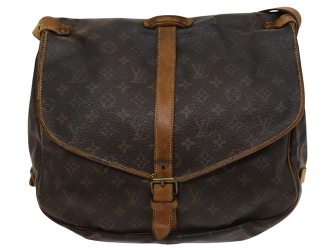 LOUIS VUITTON Borsa a Spalla Monogram Saumur 35 M42254 LV Auth ac3749 Monogramma - vista 13