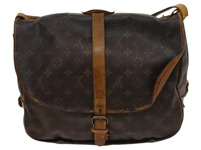 LOUIS VUITTON Borsa a Spalla Monogram Saumur 35 M42254 LV Auth ac3749 Monogramma - vista 2