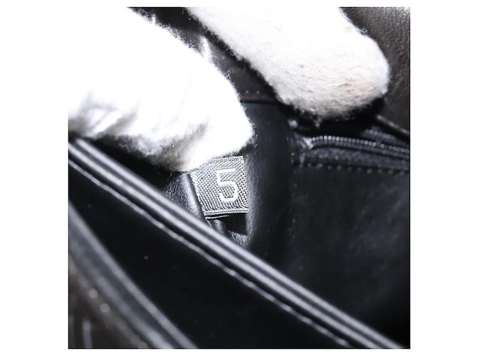 Borsa a mano BALLY in pelle nera e oro Auth BA2296 Nero D'oro - vista 12