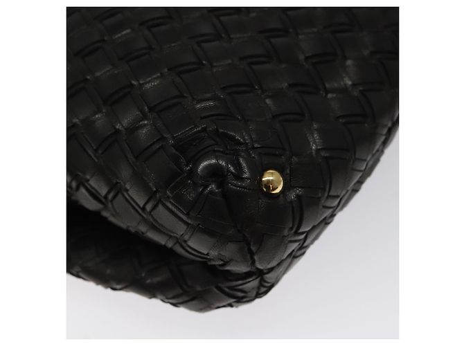 Borsa a mano BALLY in pelle nera e oro Auth BA2296 Nero D'oro - vista 15