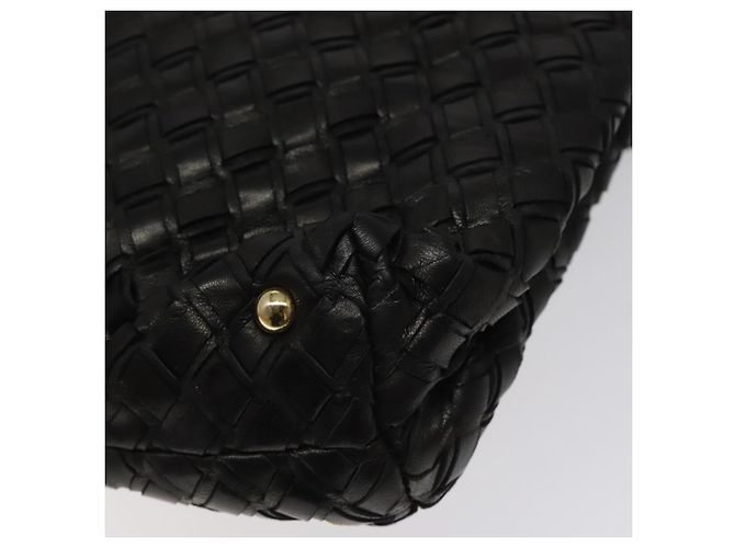 Borsa a mano BALLY in pelle nera e oro Auth BA2296 Nero D'oro - vista 16