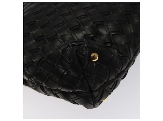 Borsa a mano BALLY in pelle nera e oro Auth BA2296 Nero D'oro - vista 17