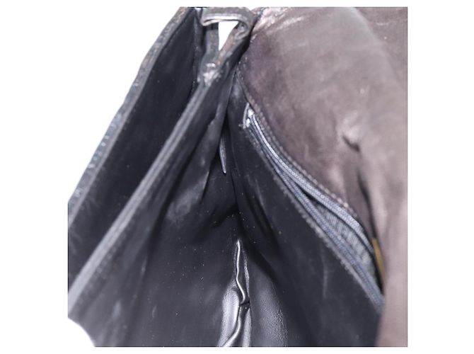 Borsa a mano BALLY in pelle nera e oro Auth BA2296 Nero D'oro - vista 22