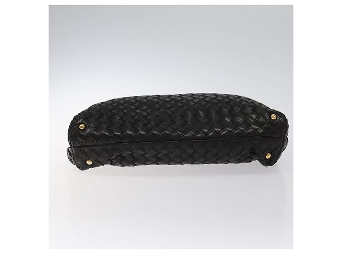 Borsa a mano BALLY in pelle nera e oro Auth BA2296 Nero D'oro - vista 5